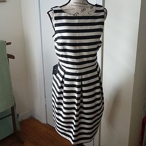 White house black market striped dress